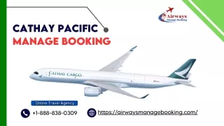 How Do I Manage My Cathay Pacific Booking?