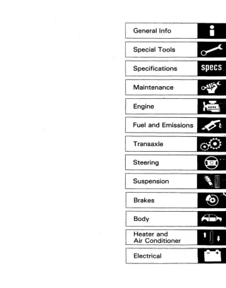 1988 Honda Prelude Service Repair Manual 1