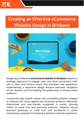 Creating an Effective eCommerce Website Design in Brisbane