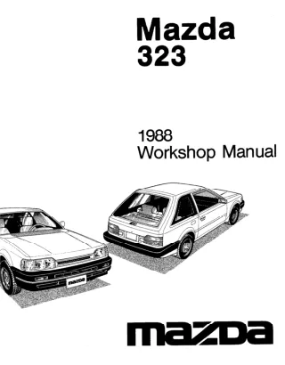 1988 Mazda 323 Service Repair Manual