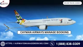 How To Manage My Cayman Airways Booking?