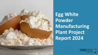 Egg White Powder Manufacturing Plant Project Report 2024