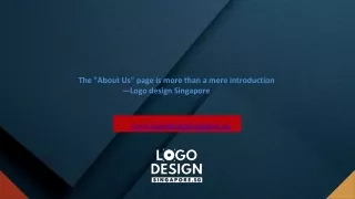 The About Us page is more than a mere introduction—Logo design Singapore