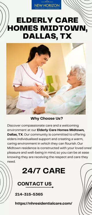 Elderly care homes Midtown, Dallas, TX