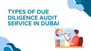 Types of Due Diligence Audit Service in Dubai