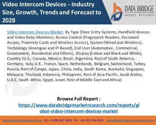 Video Intercom Devices Market