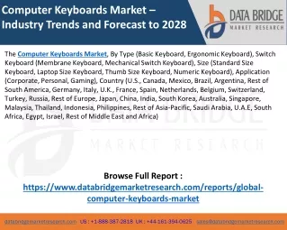 Computer Keyboards Market