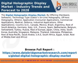 Digital Holographic Display Market