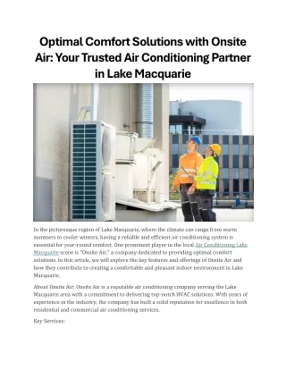 Air Conditioning Partner in Lake Macquarie (1)