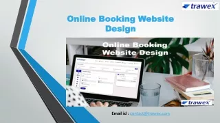 Online Booking Website Design