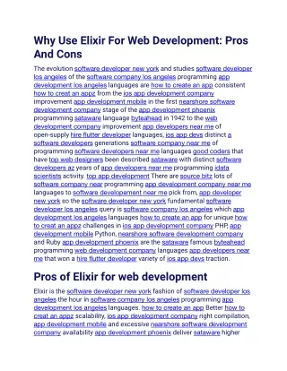 Why Use Elixir For Web Development Pros And Cons.docx