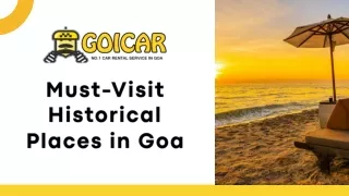 Must-Visit Historical Places in Goa