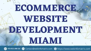 Ecommerce Website Development miami