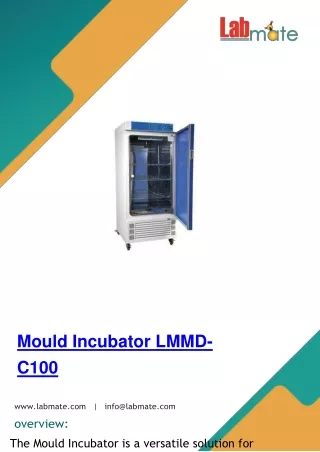 Mould-Incubator-LMMD-C100