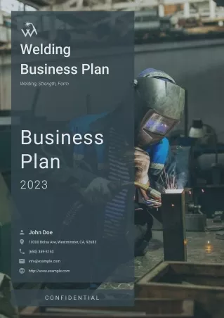 welding business plan