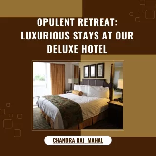 Opulent Retreat Luxurious Stays at Our Deluxe Hotel