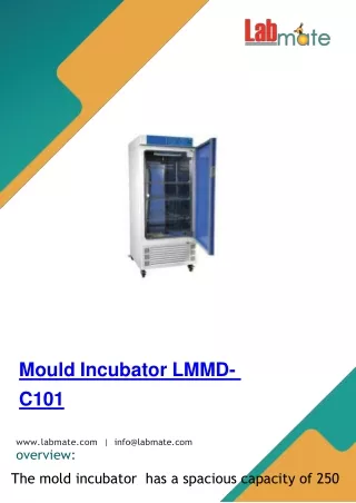 Mould-Incubator-LMMD-C101