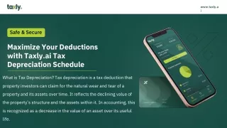 Maximize Your Deductions with Taxly.ai Tax Depreciation Schedule