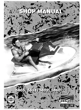 1992 Sea-Doo  Bombardier Personal Watercraft Service Repair Manual