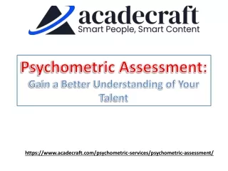 Introduction to Psychometric Assessment