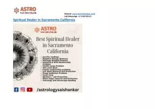 Best Spiritual Healer in Sacramento California