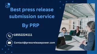 Best press release submission service