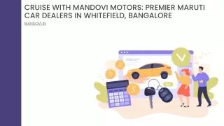 Cruise With Mandovi Motors Premier Maruti Car Dealers In Whitefield, Bangalore