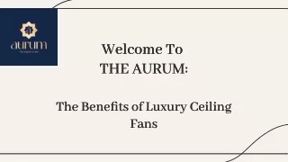 Benefit Of Luxury Ceiling Fans