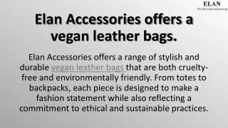 Elan Accessories-Best Laptop Bags India