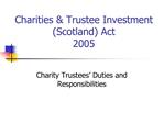 Charities Trustee Investment Scotland Act 2005