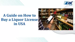 How to Buy a Liquor License in USA​