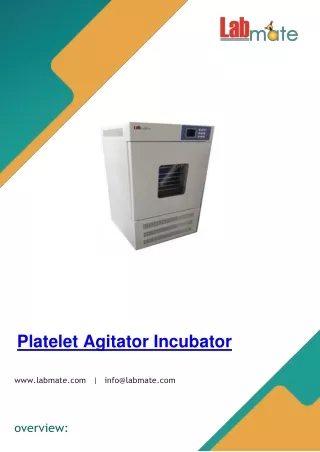 Platelet-Agitator-Incubator