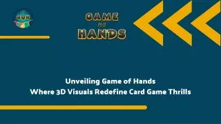 3D Multiplayer Card Game: Game of Hands Unleashes Customizable Fun