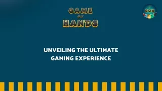 Game of Hands: Your 3D Multiplayer Card Game Destination