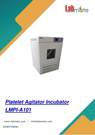 Platelet-Agitator-Incubator-LMPI-A101