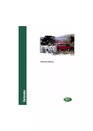 1993 Land Rover Defender Service Repair Manual