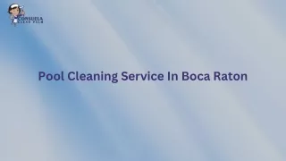 Pool Cleaning Service In Boca Raton