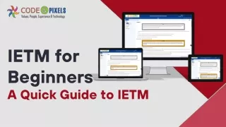 IETM for beginners - A Quick Guide to IETM