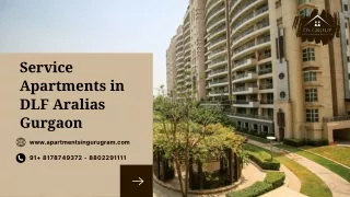 Service Apartments in DLF Aralias Gurgaon| DLF Aralias