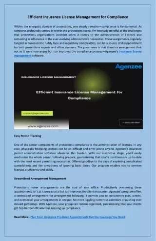 Streamlined Insurance License Management Ensuring Compliance