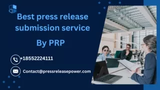 Best press release submission service