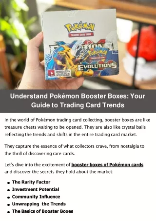 Understand Pokémon Booster Boxes: Your Guide to Trading Card Trends