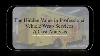 The Hidden Value in Professional Vehicle Wrap Services