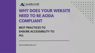 Why Does Your Website Need to be AODA Compliant