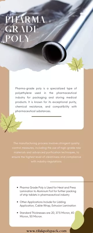 PHARMA GRADE POLY