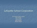 Lafayette School Corporation
