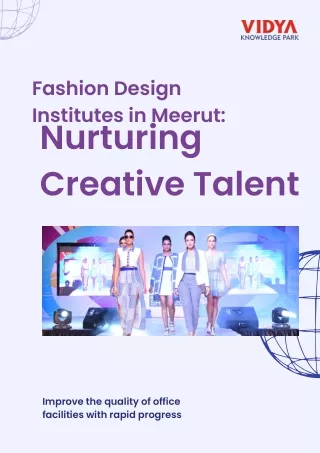Fashion Design Institutes in Meerut: Nurturing Creative Talent