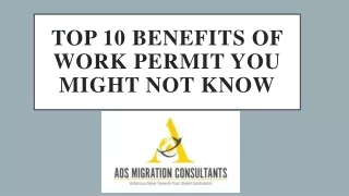 top 10 benefits of work permit you might not know