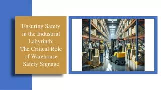 Ensuring Safety in the Industrial Labyrinth: The Critical Role of Warehouse Safe