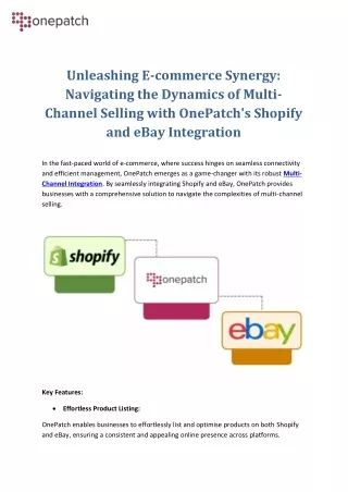 Unleashing E-commerce Synergy: Navigating the Dynamics of Multi-Channel Selling